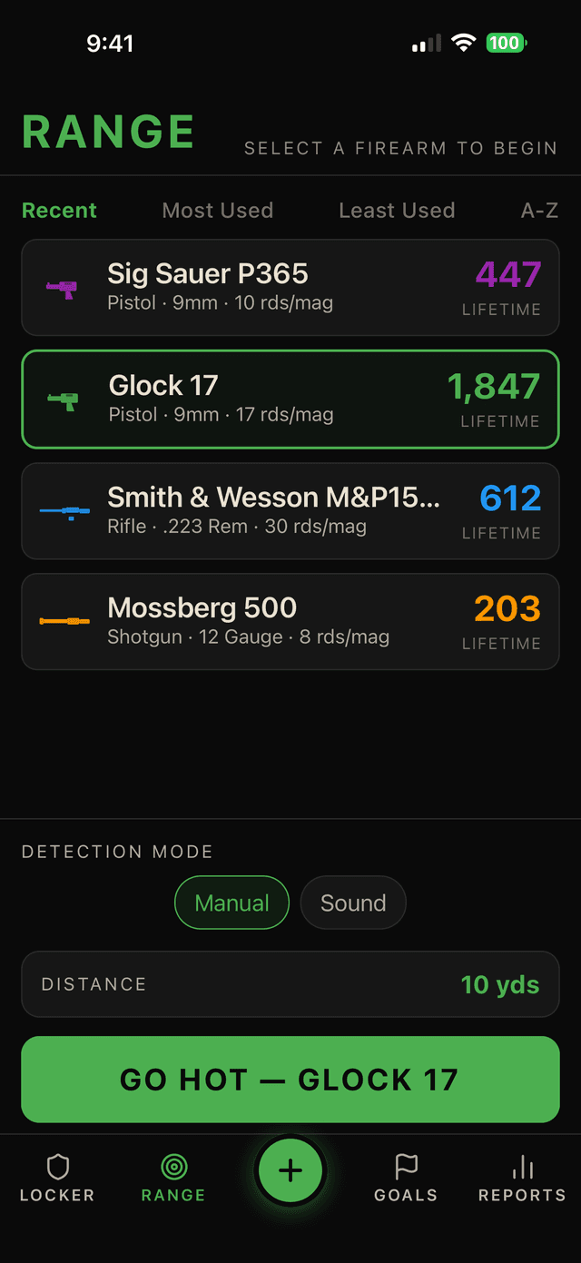 Shots Fired live range session